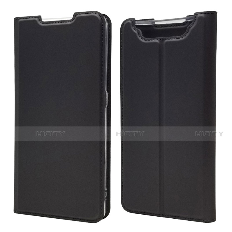 Custodia Portafoglio In Pelle Cover con Supporto per Samsung Galaxy A80 Nero