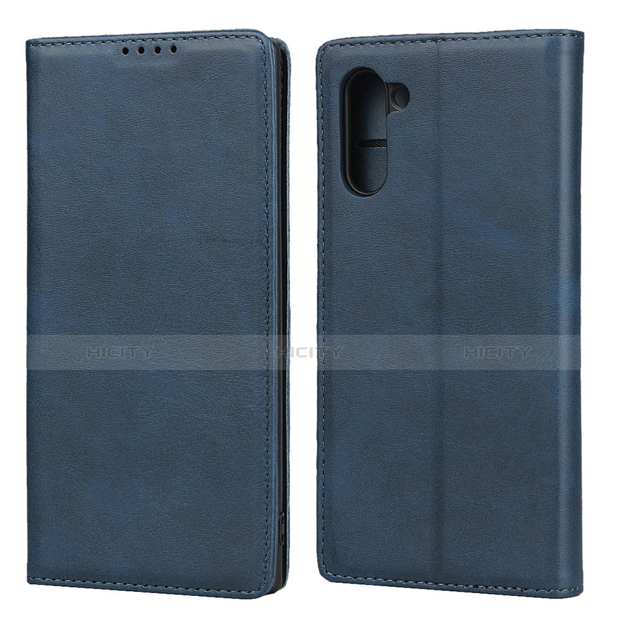 Custodia Portafoglio In Pelle Cover con Supporto per Samsung Galaxy Note 10 5G Blu