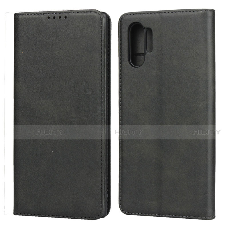 Custodia Portafoglio In Pelle Cover con Supporto per Samsung Galaxy Note 10 Plus Nero
