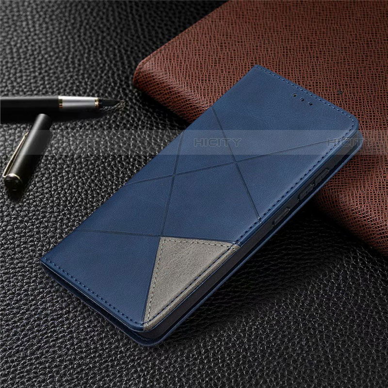 Custodia Portafoglio In Pelle Cover con Supporto per Samsung Galaxy S20 FE 2022 5G Blu