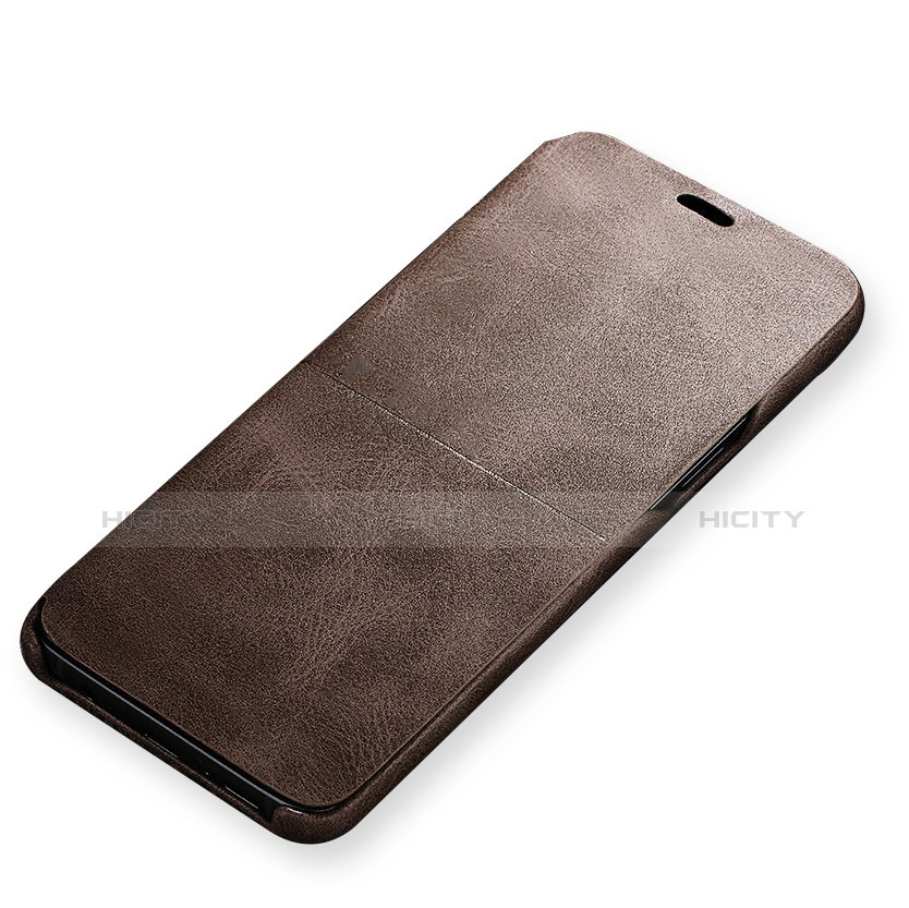 Custodia Portafoglio In Pelle Cover con Supporto per Samsung Galaxy S9 Marrone