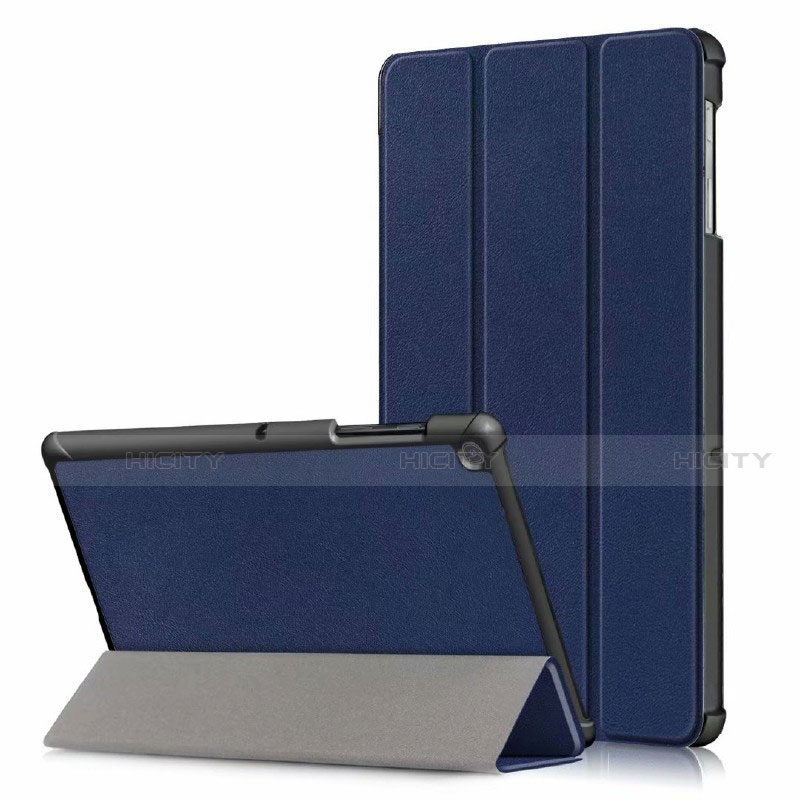 Custodia Portafoglio In Pelle Cover con Supporto per Samsung Galaxy Tab S5e 4G 10.5 SM-T725 Blu