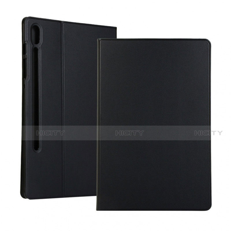 Custodia Portafoglio In Pelle Cover con Supporto per Samsung Galaxy Tab S6 10.5 SM-T860 Nero