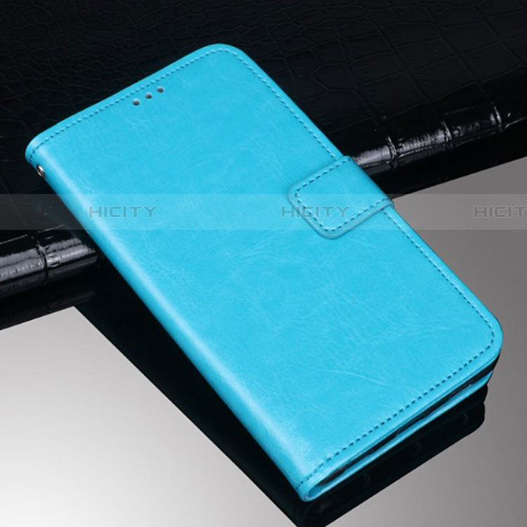 Custodia Portafoglio In Pelle Cover con Supporto per Sony Xperia 10 Cielo Blu