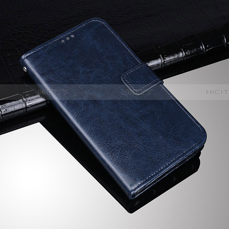 Custodia Portafoglio In Pelle Cover con Supporto per Sony Xperia XA3 Blu