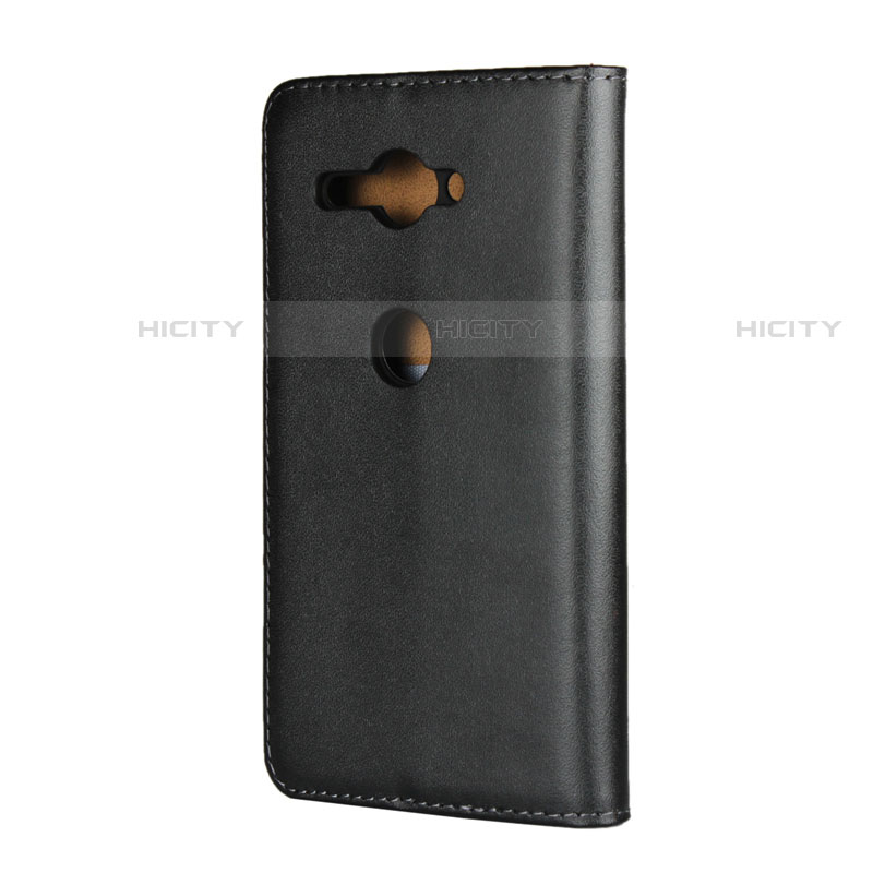 Custodia Portafoglio In Pelle Cover con Supporto per Sony Xperia XZ2 Compact