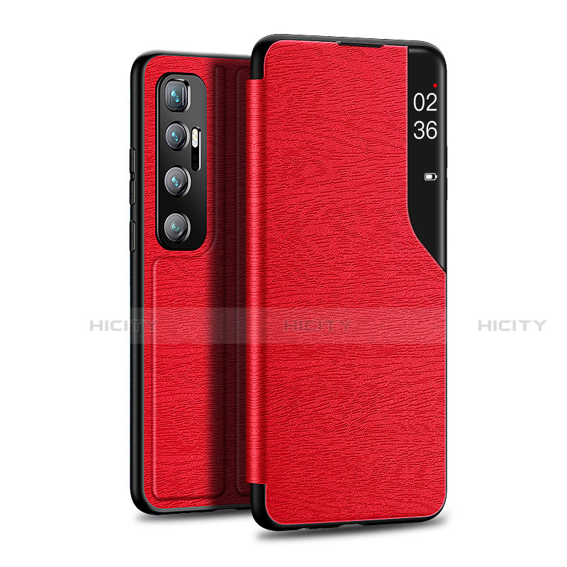 Custodia Portafoglio In Pelle Cover con Supporto per Xiaomi Mi 10 Ultra Rosso