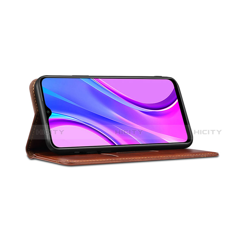 Custodia Portafoglio In Pelle Cover con Supporto per Xiaomi Redmi 9 India