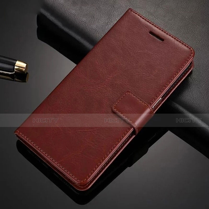 Custodia Portafoglio In Pelle Cover con Supporto per Xiaomi Redmi Note 8 Pro Marrone