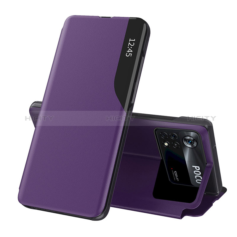Custodia Portafoglio In Pelle Cover con Supporto Q02H per Xiaomi Poco X4 Pro 5G