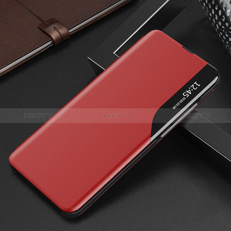 Custodia Portafoglio In Pelle Cover con Supporto QH2 per Samsung Galaxy A30 Rosso