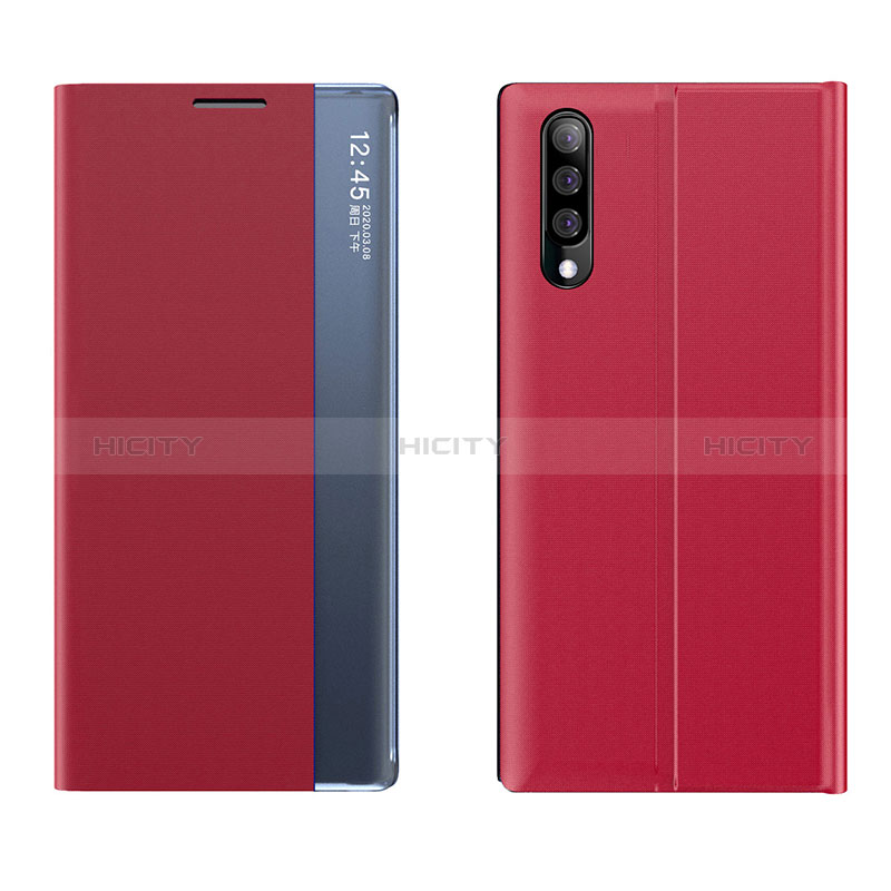 Custodia Portafoglio In Pelle Cover con Supporto QH2 per Samsung Galaxy A70 Rosso