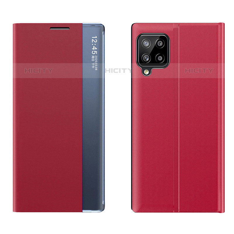 Custodia Portafoglio In Pelle Cover con Supporto QH2 per Samsung Galaxy M33 5G Rosso
