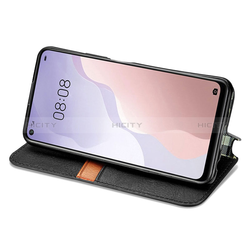 Custodia Portafoglio In Pelle Cover con Supporto S01D per Huawei Nova 7 SE 5G