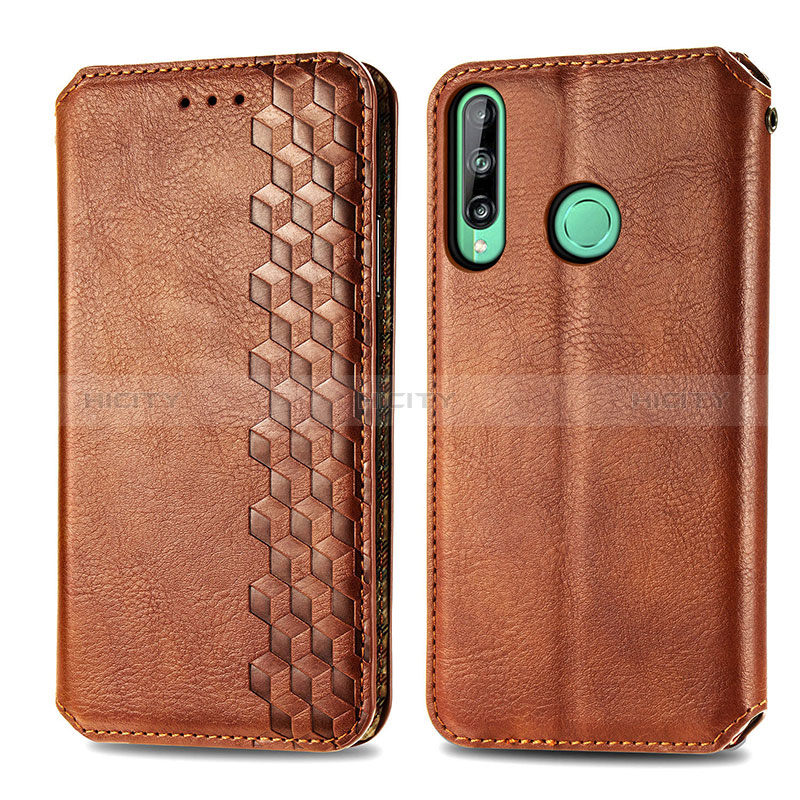 Custodia Portafoglio In Pelle Cover con Supporto S01D per Huawei Y7p