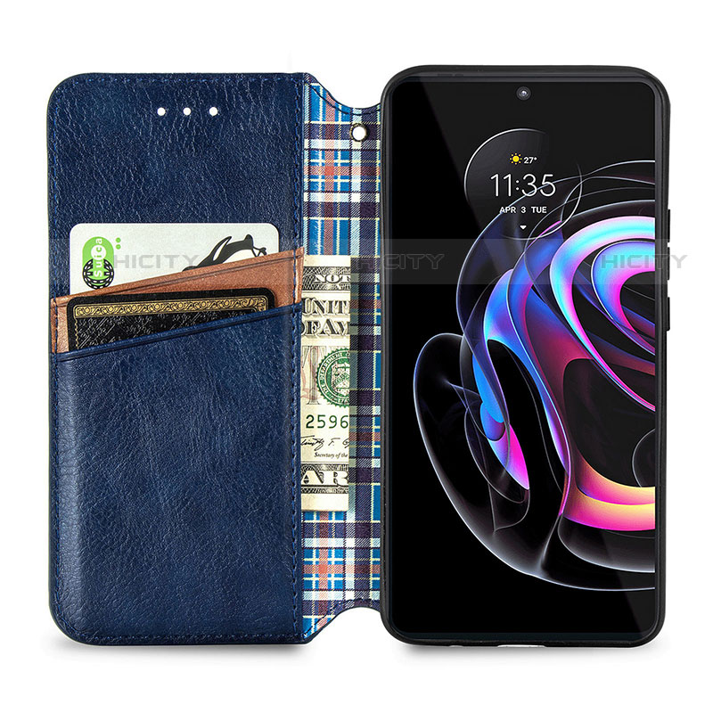 Custodia Portafoglio In Pelle Cover con Supporto S01D per Motorola Moto Edge 20 Pro 5G