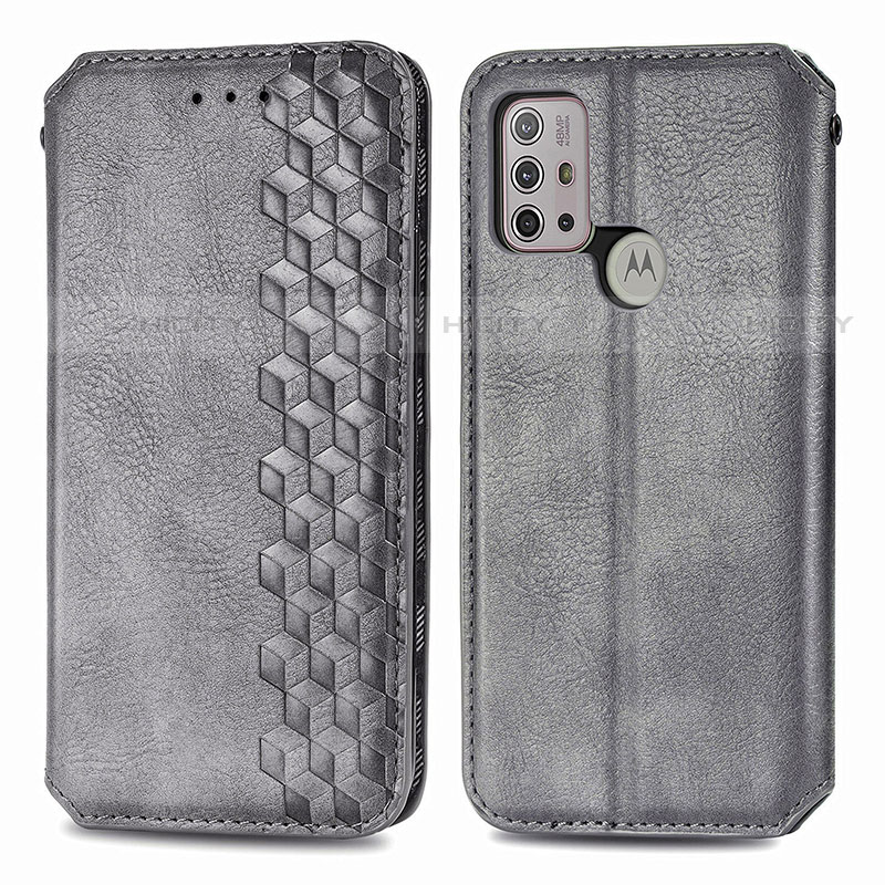 Custodia Portafoglio In Pelle Cover con Supporto S01D per Motorola Moto G10