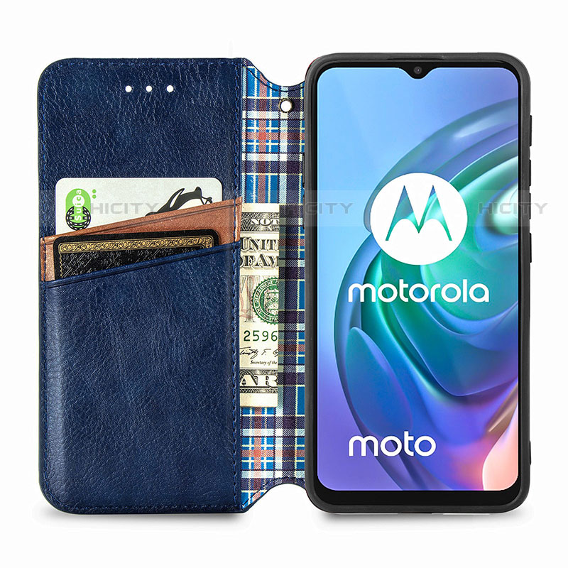 Custodia Portafoglio In Pelle Cover con Supporto S01D per Motorola Moto G10 Power