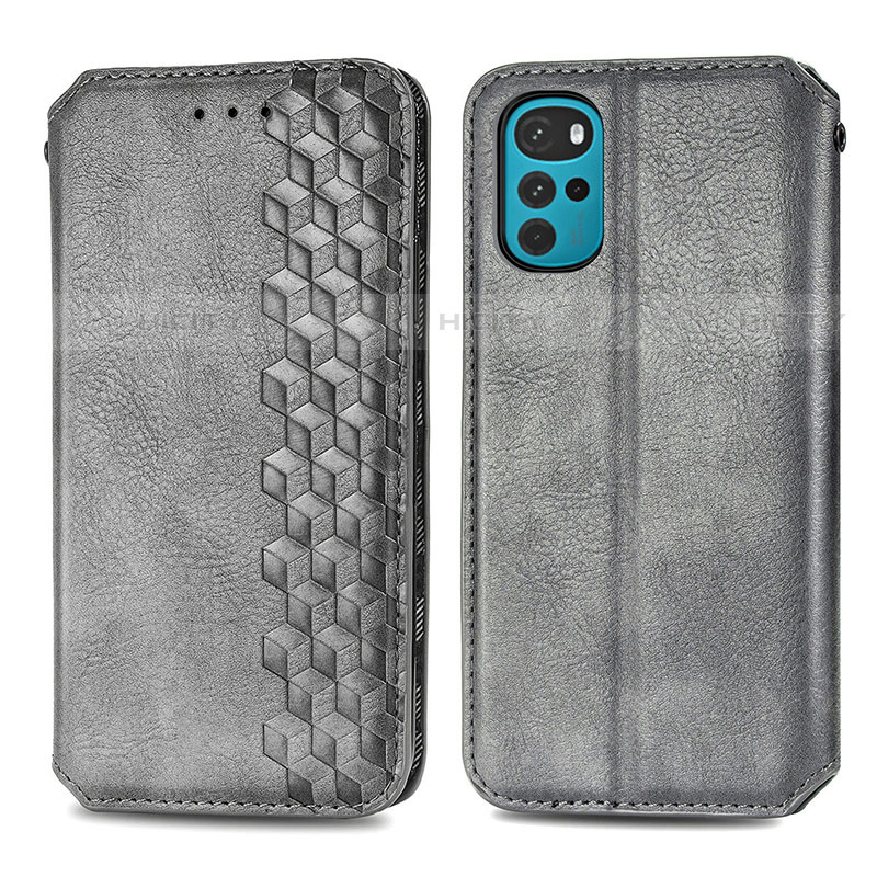 Custodia Portafoglio In Pelle Cover con Supporto S01D per Motorola Moto G22