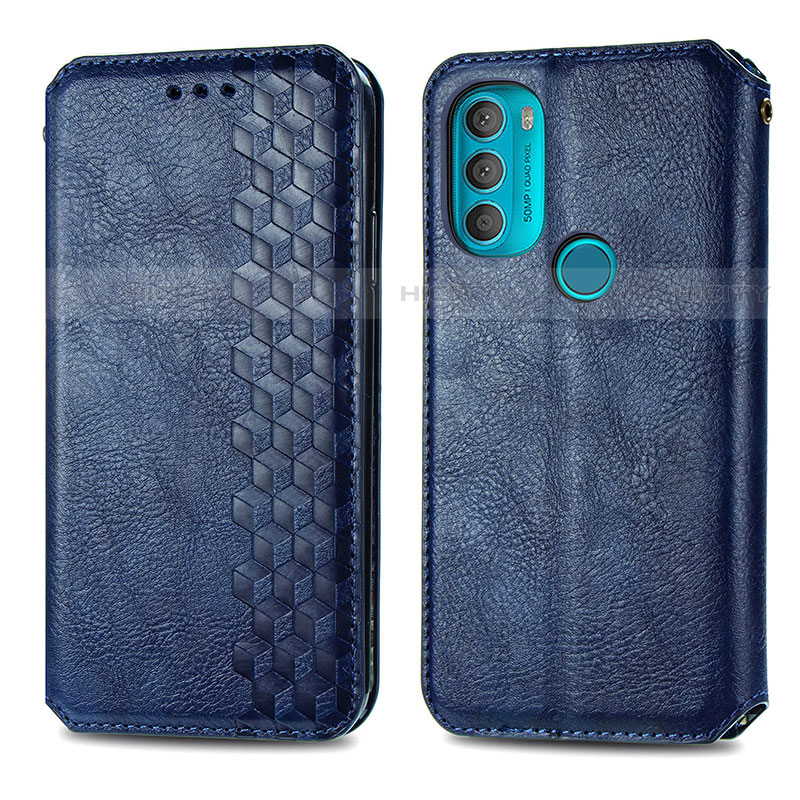 Custodia Portafoglio In Pelle Cover con Supporto S01D per Motorola Moto G71 5G