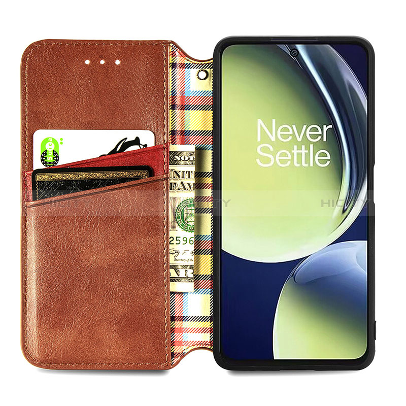 Custodia Portafoglio In Pelle Cover con Supporto S01D per OnePlus Nord CE 3 5G