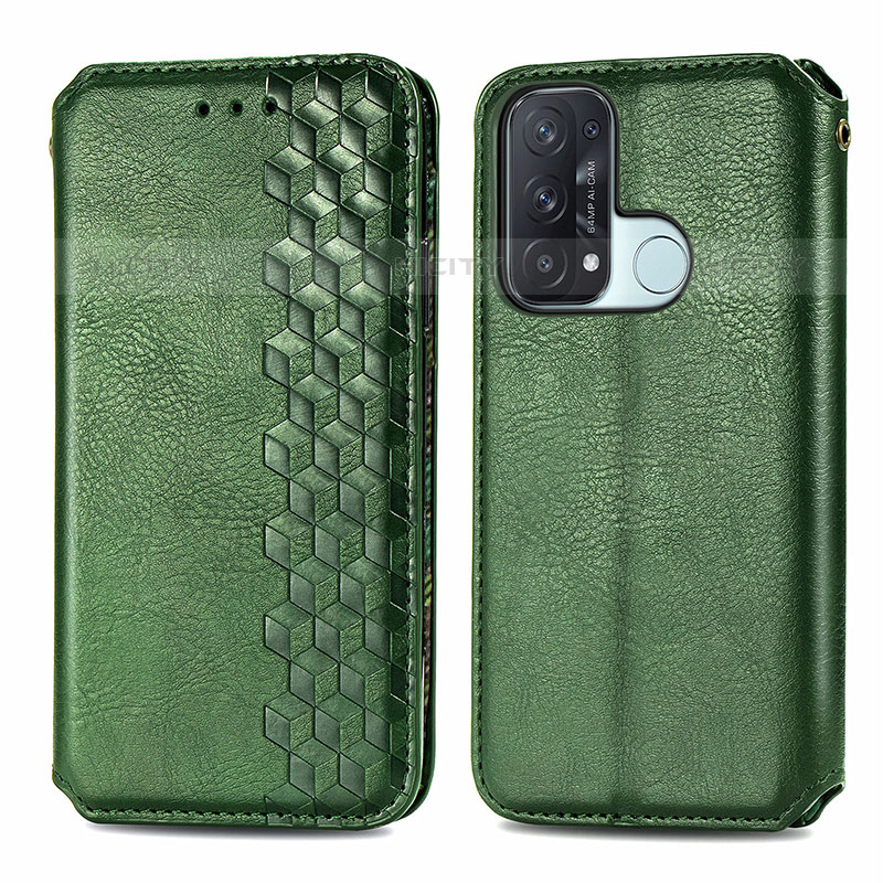 Custodia Portafoglio In Pelle Cover con Supporto S01D per Oppo Reno5 A