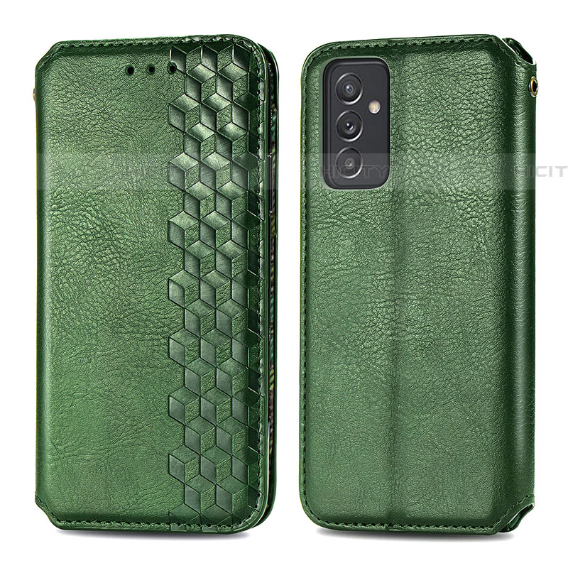 Custodia Portafoglio In Pelle Cover con Supporto S01D per Samsung Galaxy A05s Verde