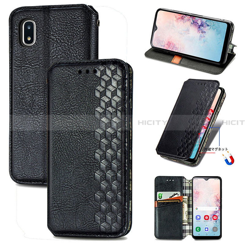 Custodia Portafoglio In Pelle Cover con Supporto S01D per Samsung Galaxy A20 SC-02M SCV46