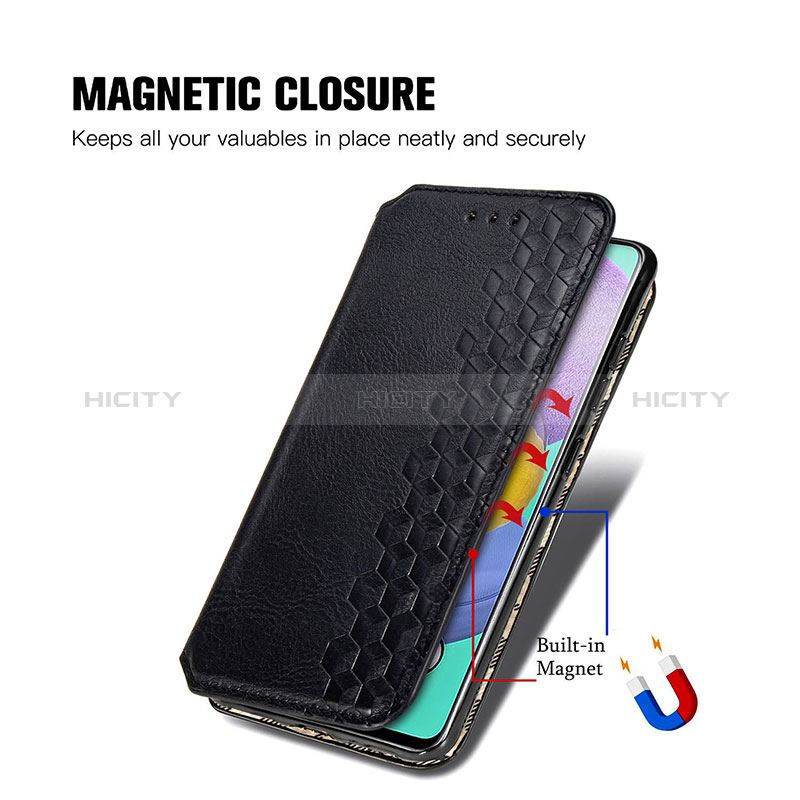 Custodia Portafoglio In Pelle Cover con Supporto S01D per Samsung Galaxy A51 4G