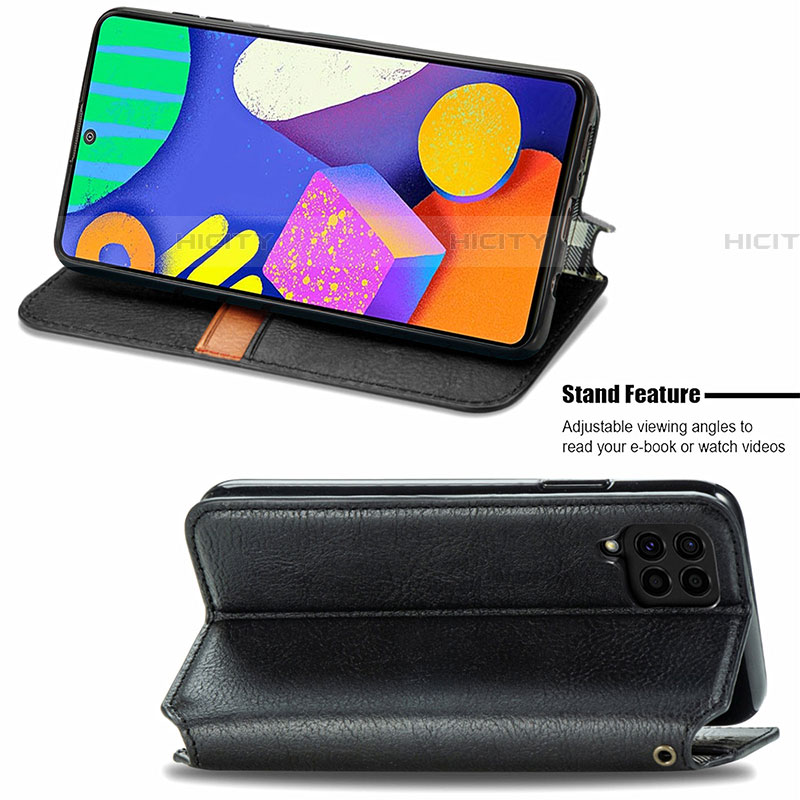 Custodia Portafoglio In Pelle Cover con Supporto S01D per Samsung Galaxy F62 5G