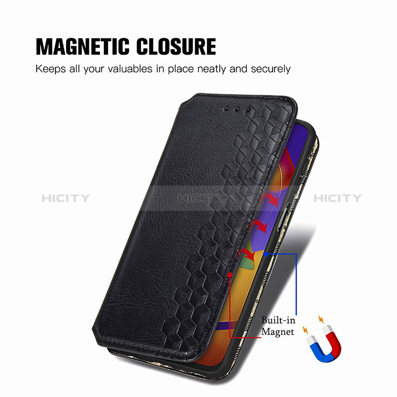 Custodia Portafoglio In Pelle Cover con Supporto S01D per Samsung Galaxy M31s