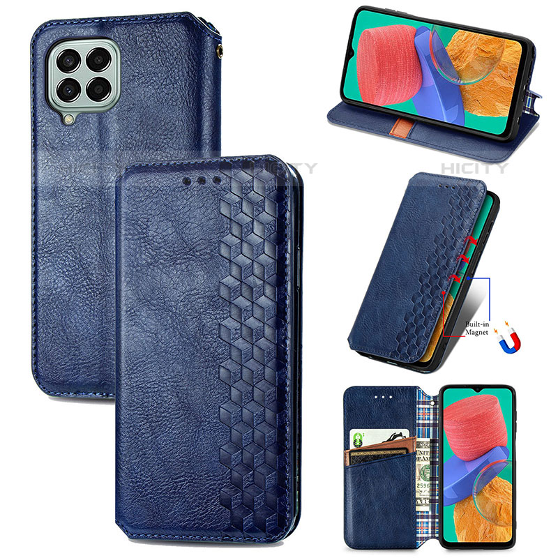 Custodia Portafoglio In Pelle Cover con Supporto S01D per Samsung Galaxy M33 5G