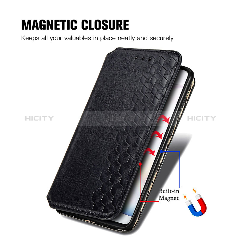 Custodia Portafoglio In Pelle Cover con Supporto S01D per Samsung Galaxy Note 10 Lite