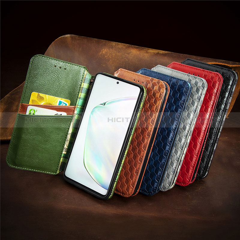 Custodia Portafoglio In Pelle Cover con Supporto S01D per Samsung Galaxy Note 10 Lite