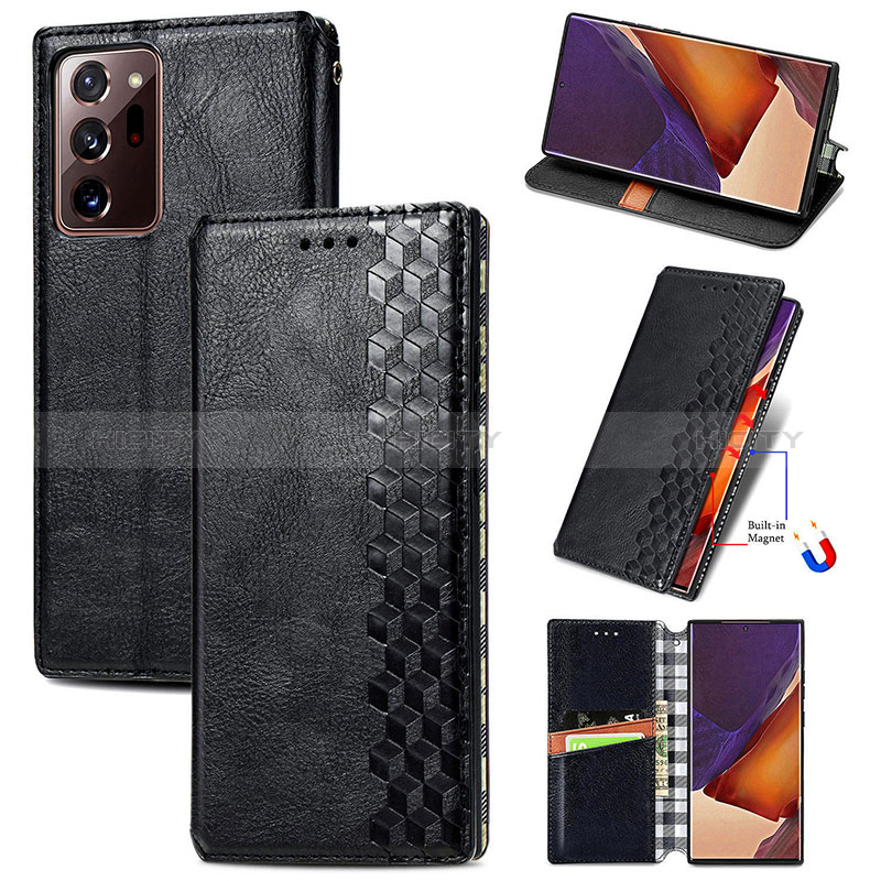Custodia Portafoglio In Pelle Cover con Supporto S01D per Samsung Galaxy Note 20 Ultra 5G