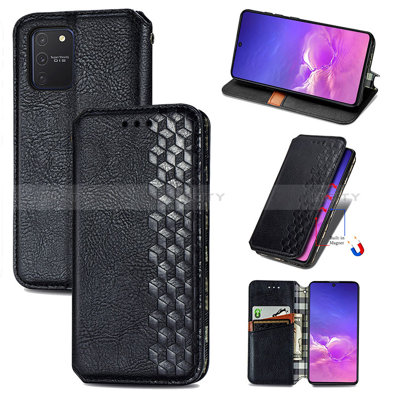 Custodia Portafoglio In Pelle Cover con Supporto S01D per Samsung Galaxy S10 Lite