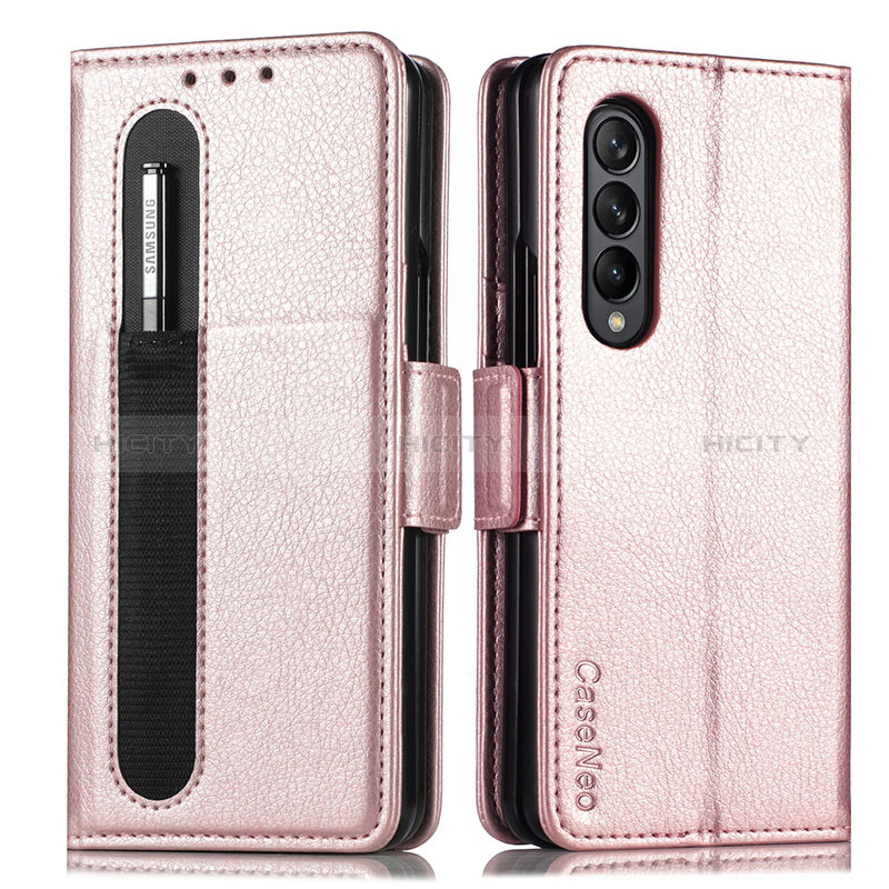 Custodia Portafoglio In Pelle Cover con Supporto S01D per Samsung Galaxy Z Fold3 5G