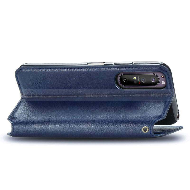 Custodia Portafoglio In Pelle Cover con Supporto S01D per Sony Xperia 1 II