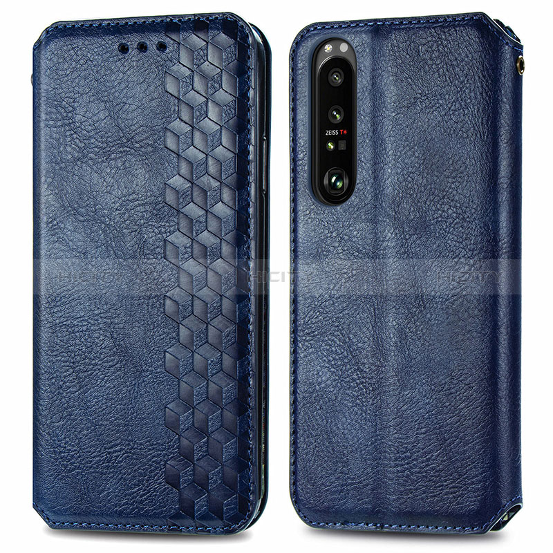 Custodia Portafoglio In Pelle Cover con Supporto S01D per Sony Xperia 1 III