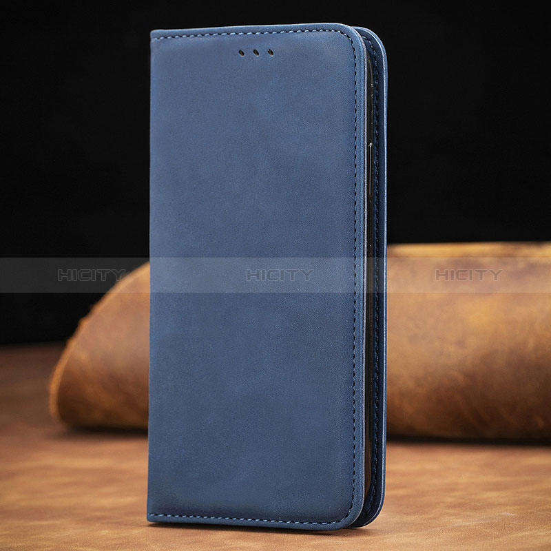 Custodia Portafoglio In Pelle Cover con Supporto S01D per Xiaomi Mi 10T Pro 5G Blu