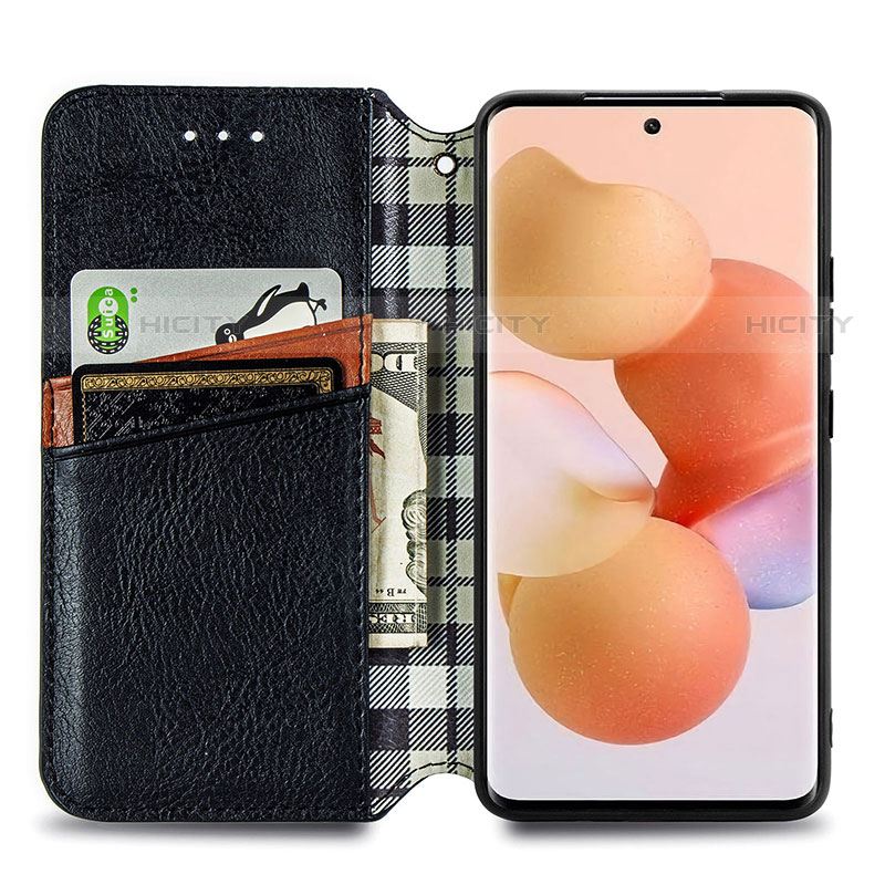 Custodia Portafoglio In Pelle Cover con Supporto S01D per Xiaomi Mi 12 Pro 5G