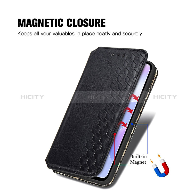 Custodia Portafoglio In Pelle Cover con Supporto S01D per Xiaomi Redmi 9AT