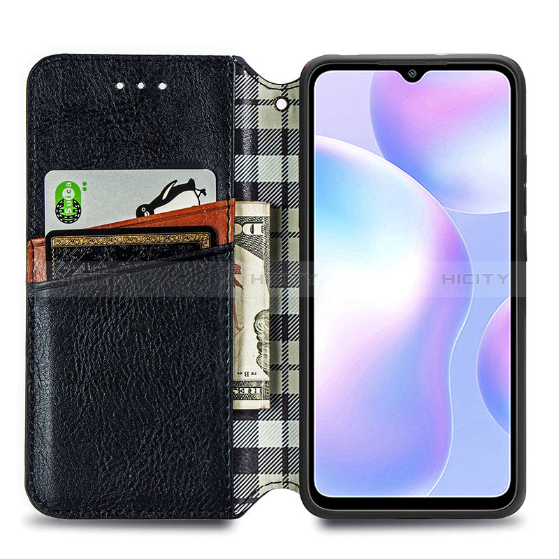 Custodia Portafoglio In Pelle Cover con Supporto S01D per Xiaomi Redmi 9AT