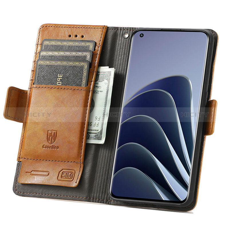Custodia Portafoglio In Pelle Cover con Supporto S02D per OnePlus 10 Pro 5G