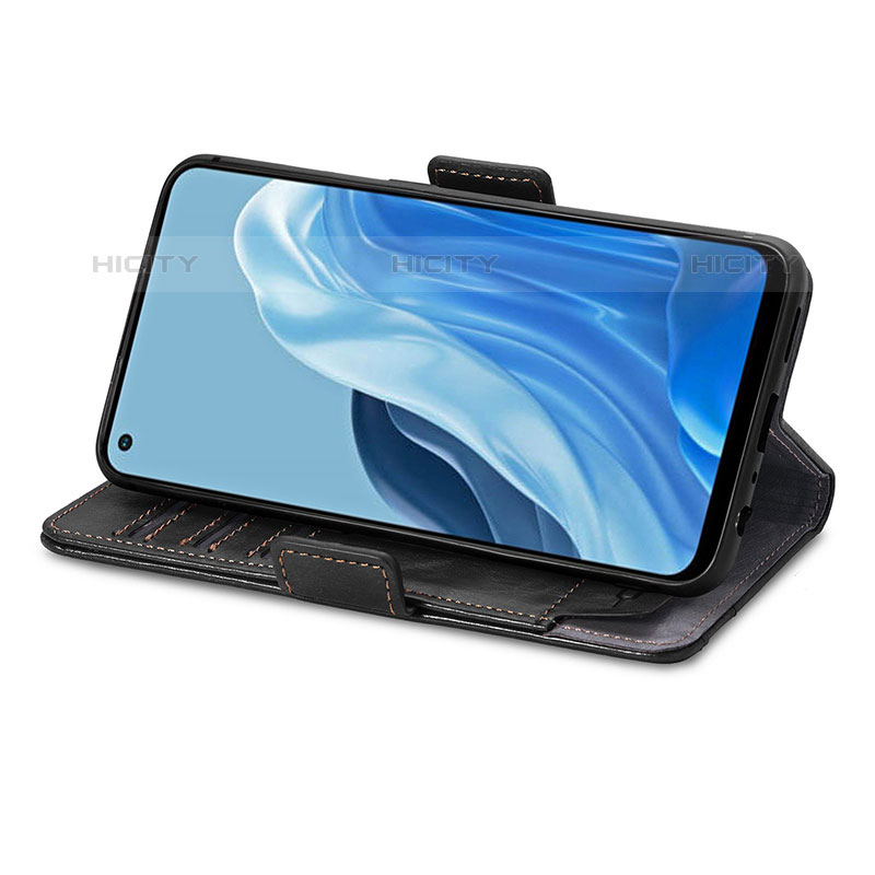 Custodia Portafoglio In Pelle Cover con Supporto S02D per Oppo Reno7 4G