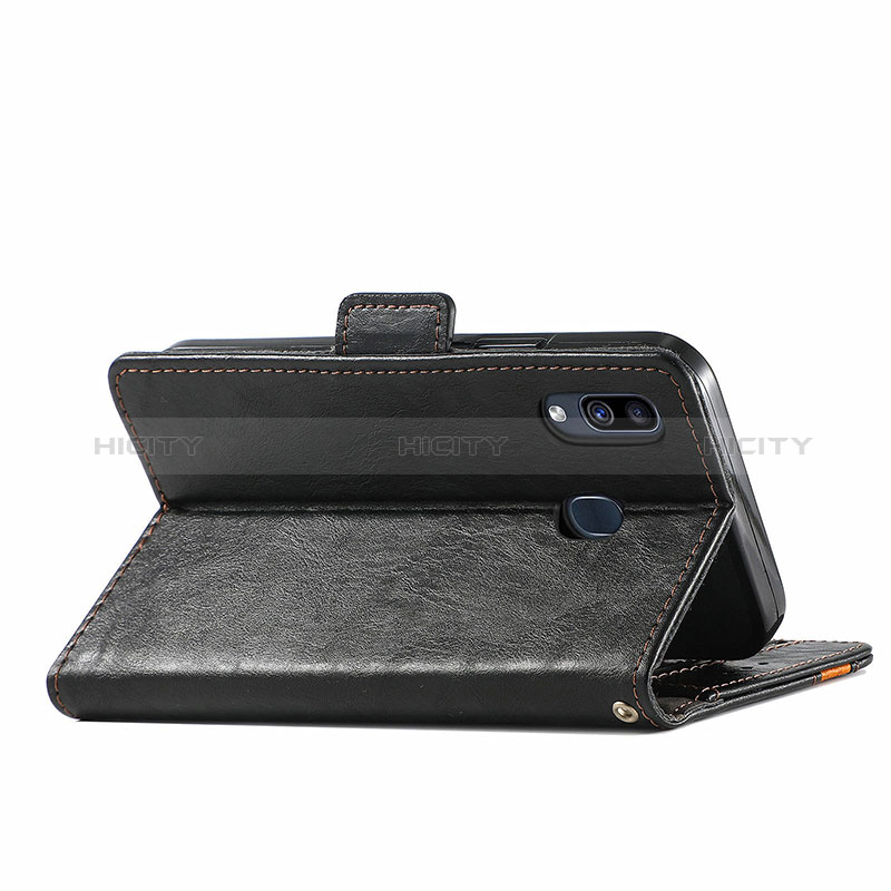 Custodia Portafoglio In Pelle Cover con Supporto S02D per Samsung Galaxy A30