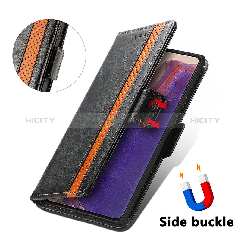 Custodia Portafoglio In Pelle Cover con Supporto S02D per Samsung Galaxy Note 20 5G