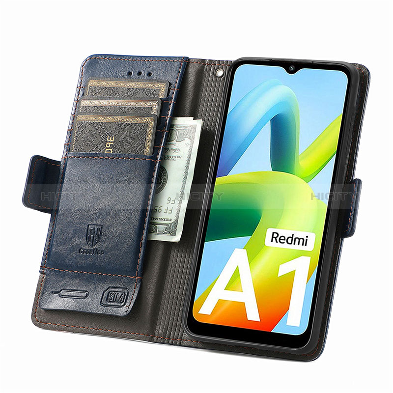 Custodia Portafoglio In Pelle Cover con Supporto S02D per Xiaomi Redmi A2