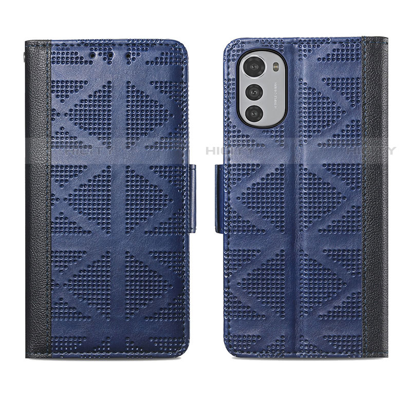 Custodia Portafoglio In Pelle Cover con Supporto S03D per Motorola Moto E32