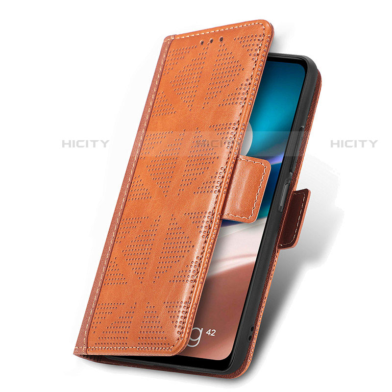Custodia Portafoglio In Pelle Cover con Supporto S03D per Motorola Moto G42